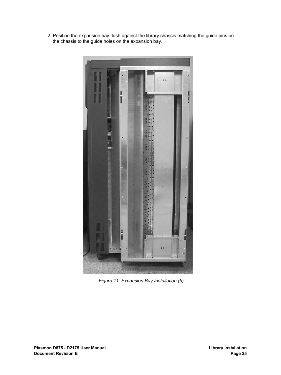 Expansion bay installation (b) | Plasmon LIBRARIES D2175 User Manual | Page 27 / 90