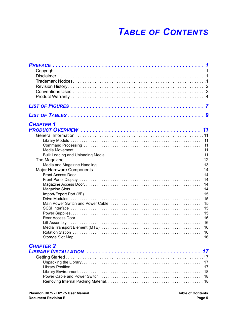 Plasmon LIBRARIES D2175 User Manual | Page 7 / 90