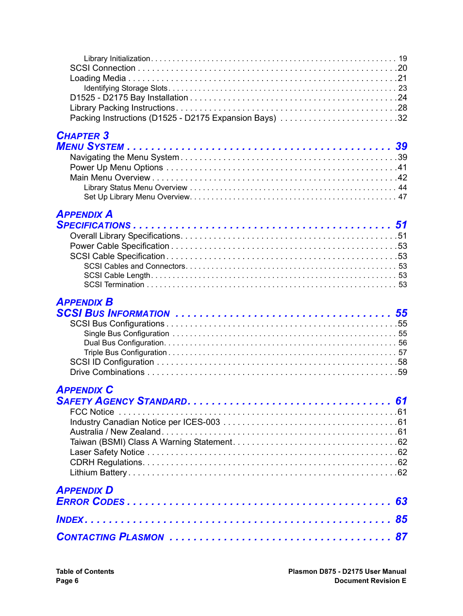 Plasmon LIBRARIES D2175 User Manual | Page 8 / 90