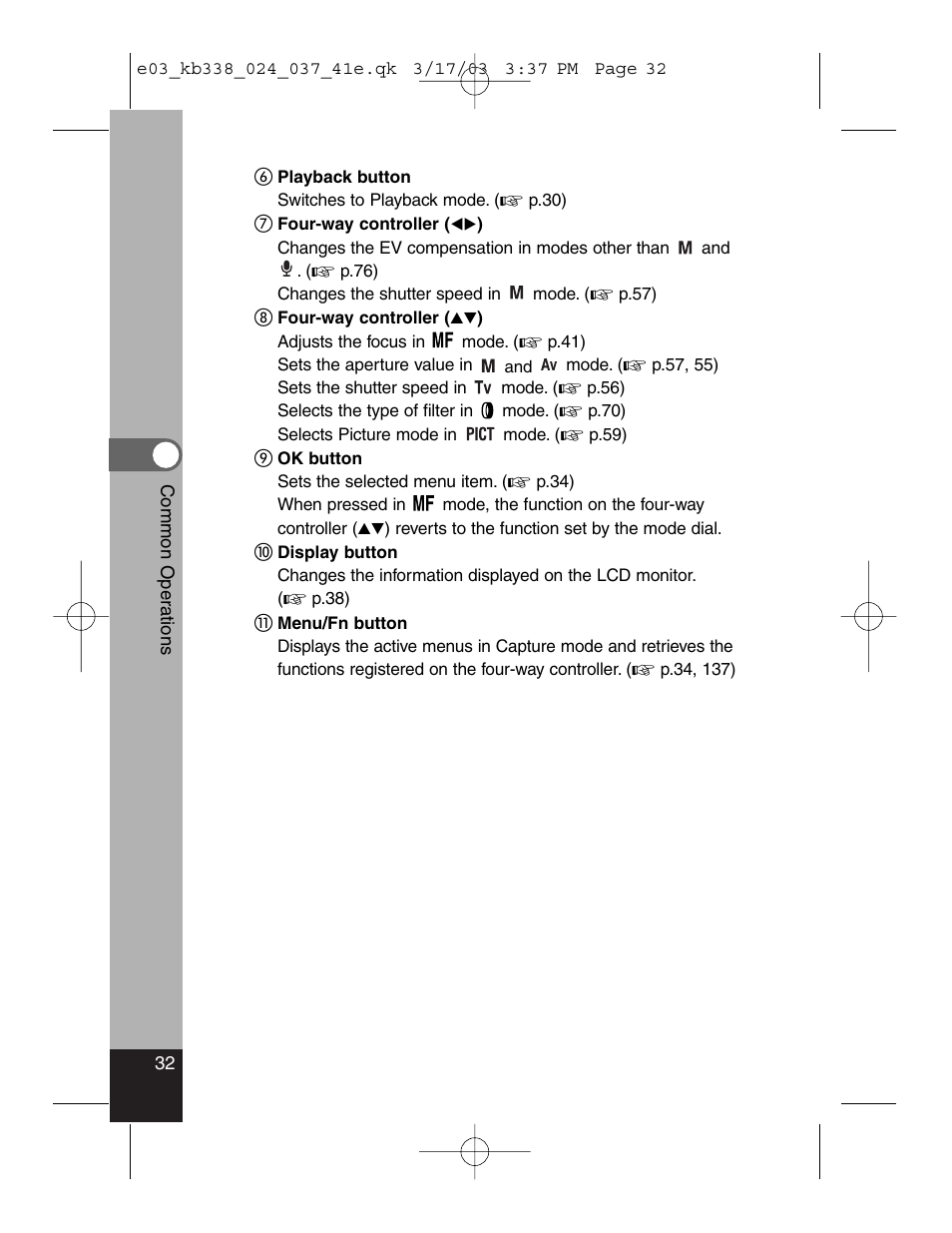 Pentax Optiio550 User Manual | Page 34 / 40