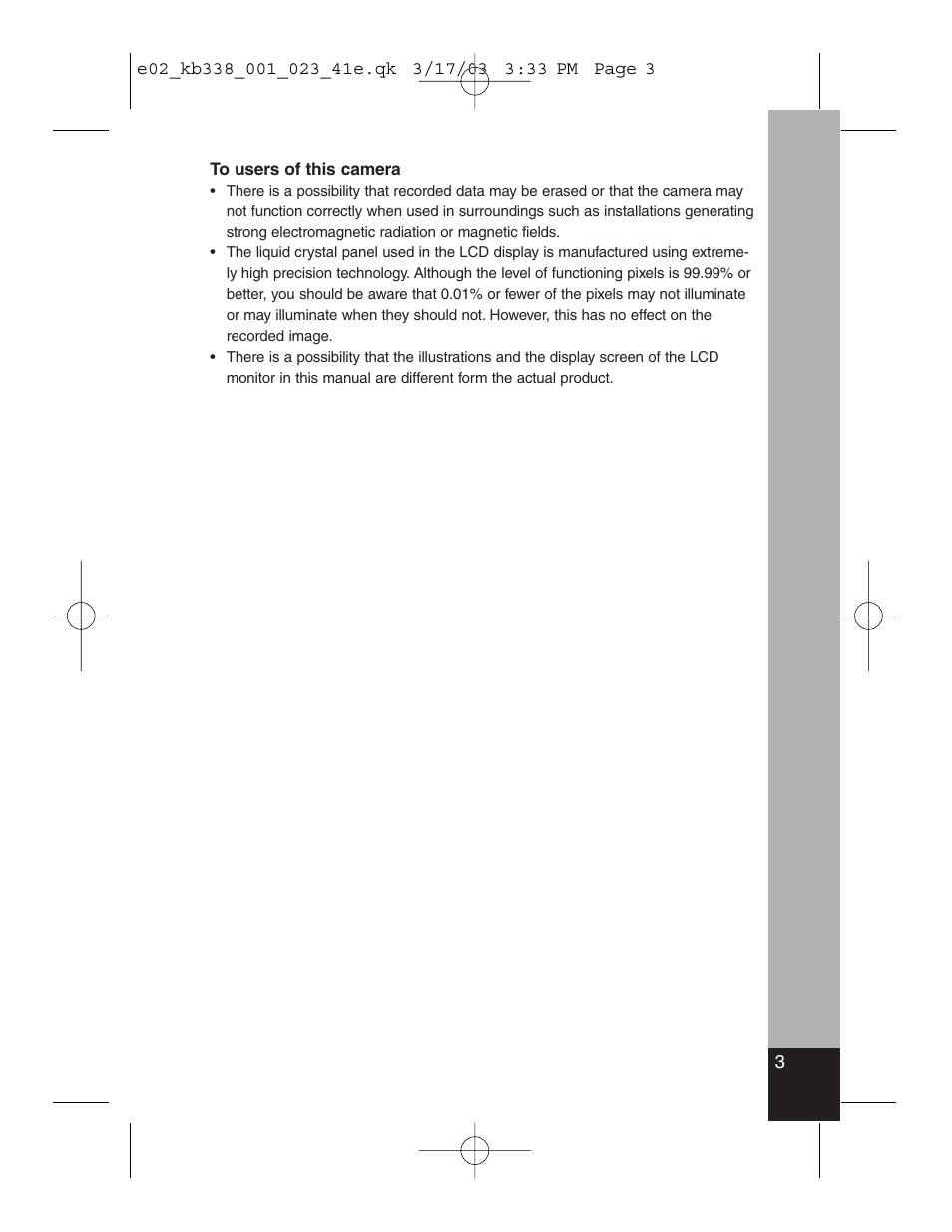 Pentax Optiio550 User Manual | Page 5 / 40