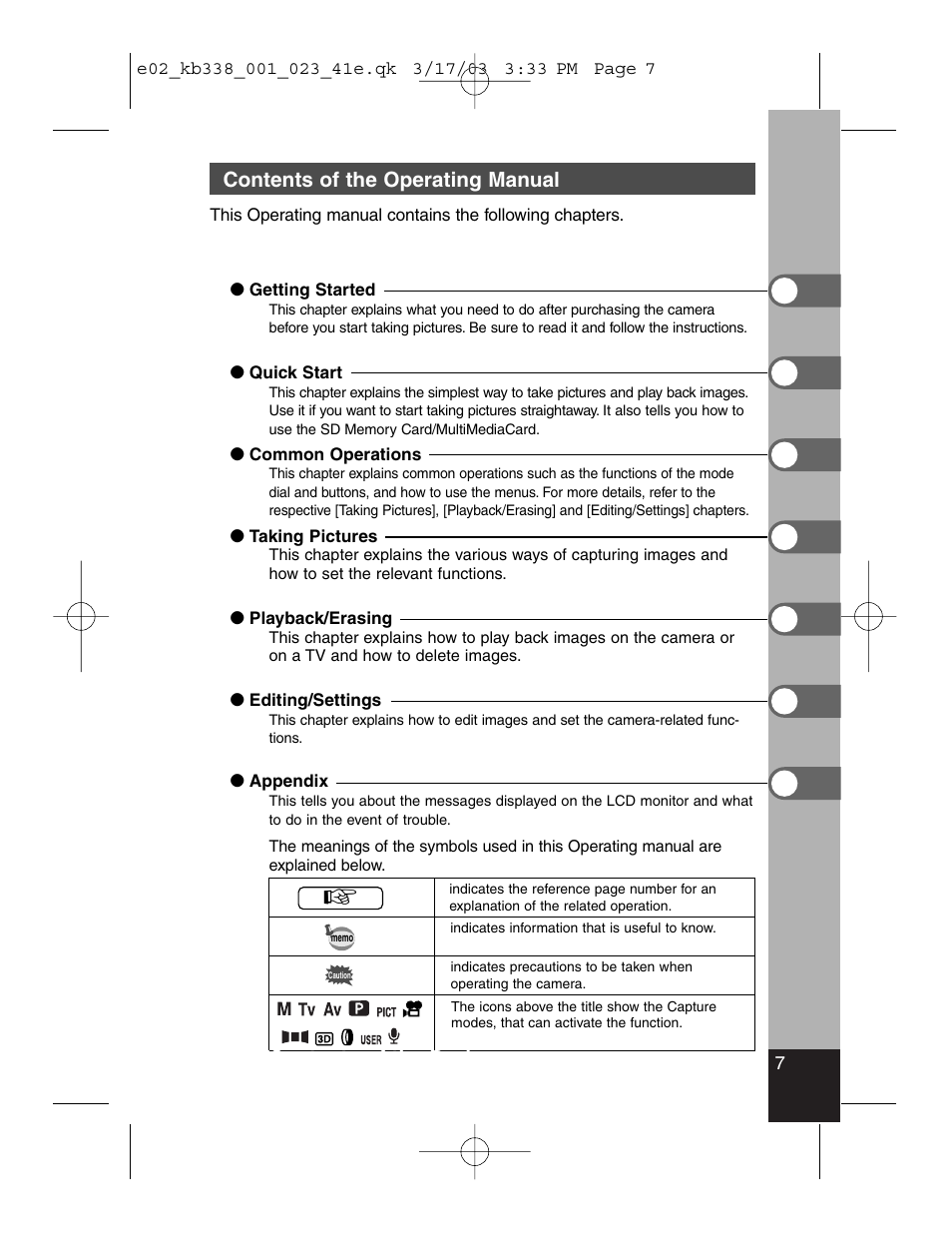 Pentax Optiio550 User Manual | Page 9 / 40