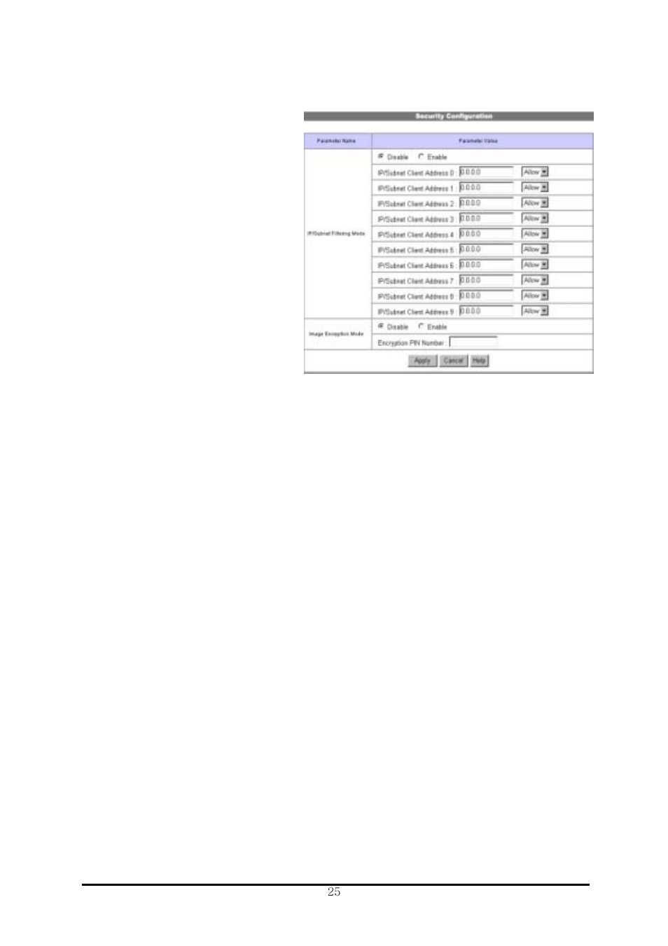 4) security configuration | Pentax IC-360 User Manual | Page 31 / 68