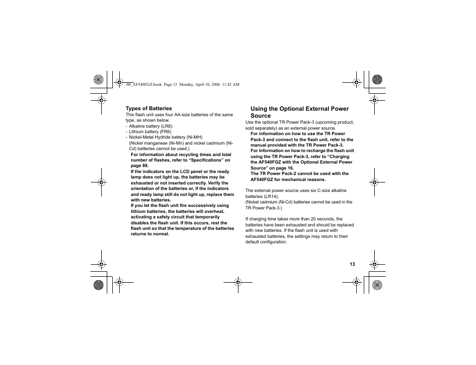 Pentax AF540FGZ User Manual | Page 15 / 96