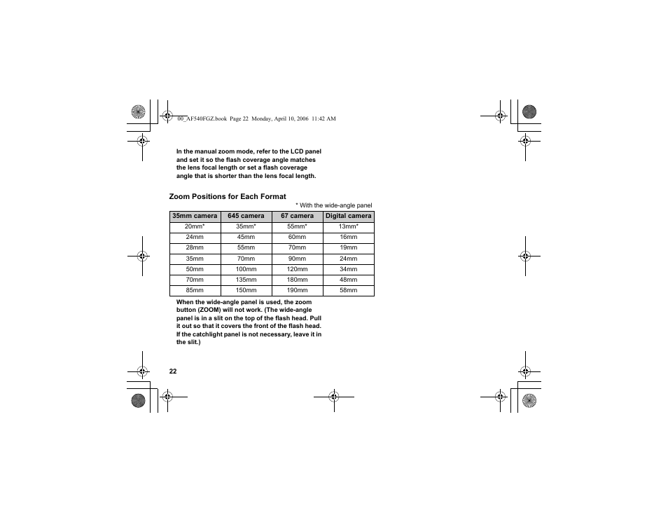 Pentax AF540FGZ User Manual | Page 24 / 96