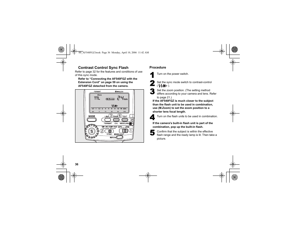 Pentax AF540FGZ User Manual | Page 38 / 96