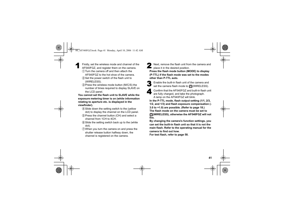 Pentax AF540FGZ User Manual | Page 43 / 96