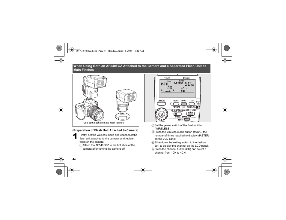 Pentax AF540FGZ User Manual | Page 46 / 96