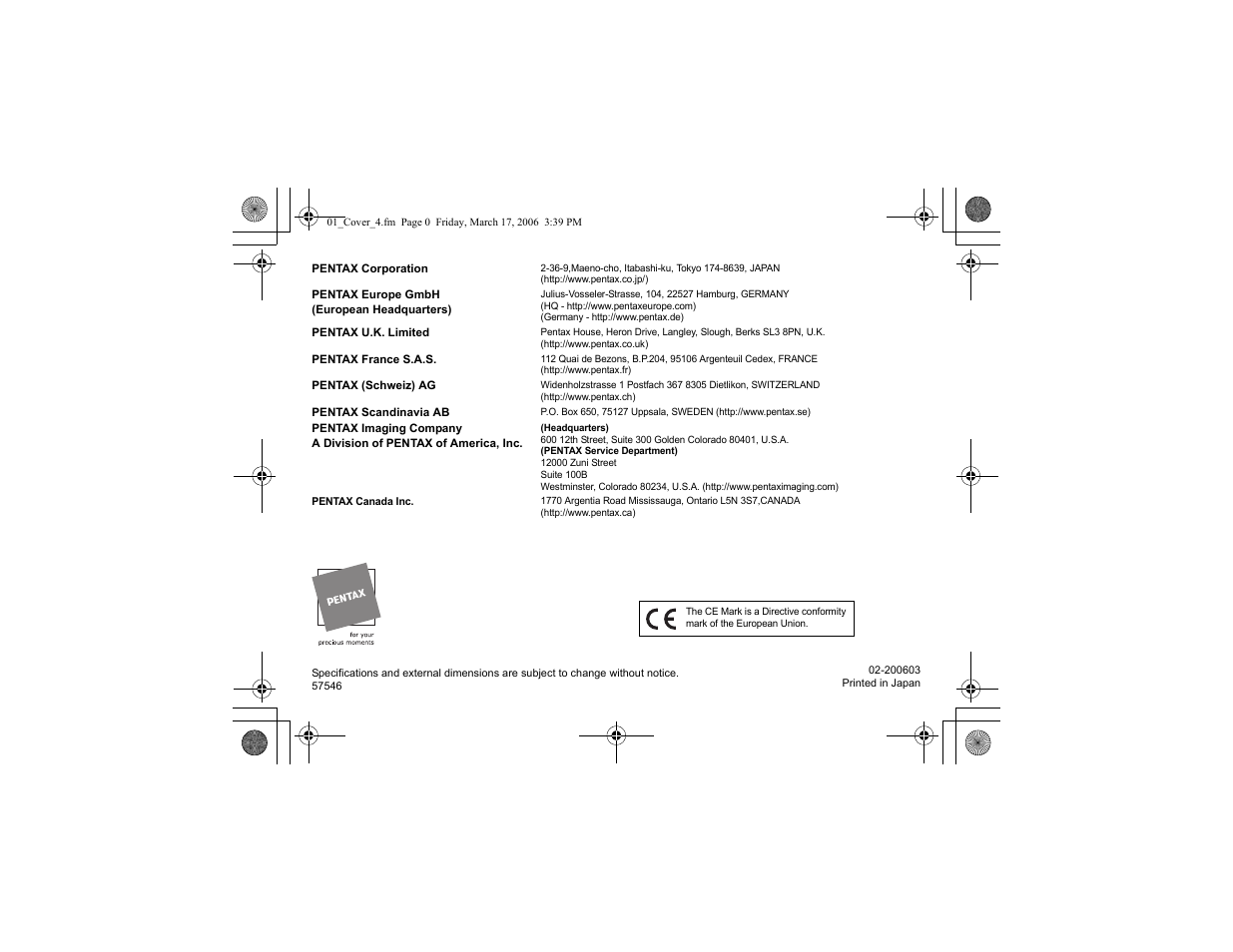 Pentax AF540FGZ User Manual | Page 96 / 96