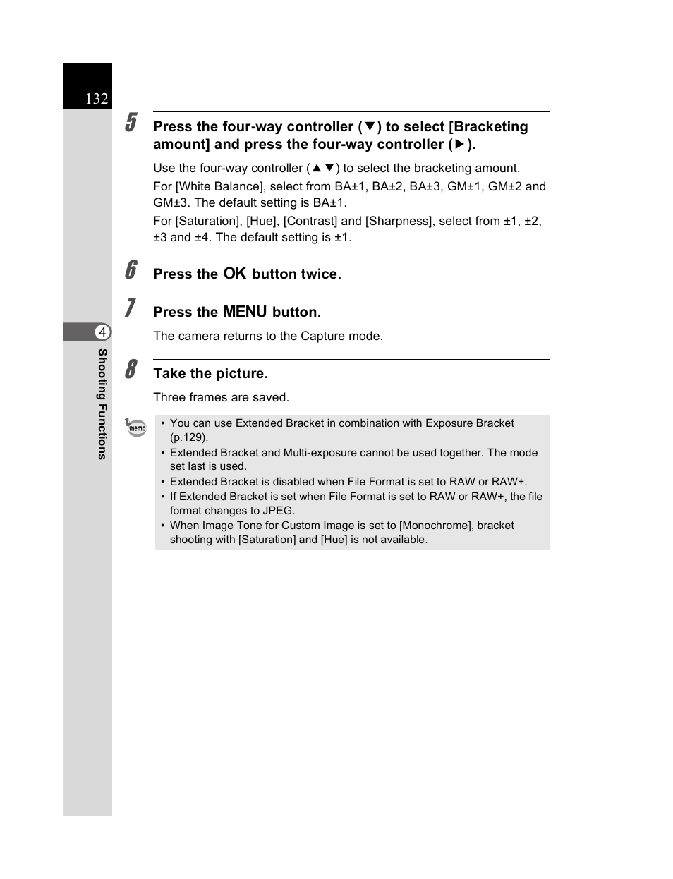 Pentax K20D User Manual | Page 133 / 286