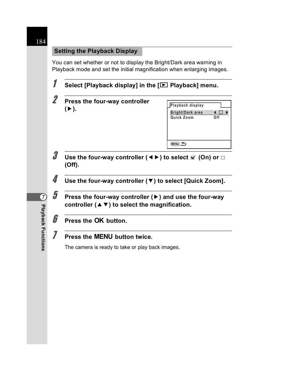 Pentax K20D User Manual | Page 185 / 286