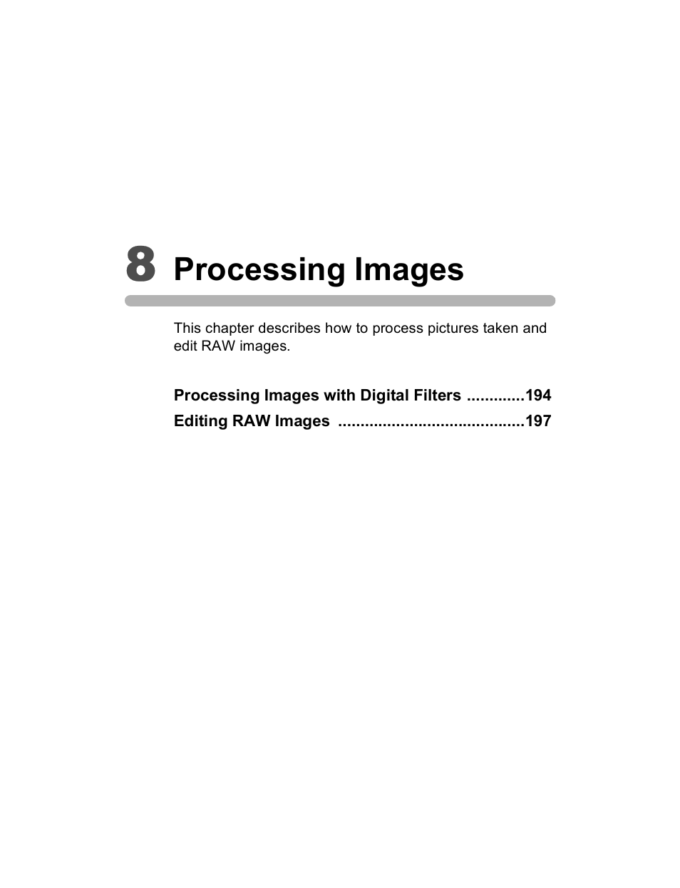 Processing images | Pentax K20D User Manual | Page 194 / 286