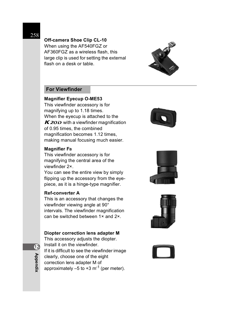 Pentax K20D User Manual | Page 259 / 286