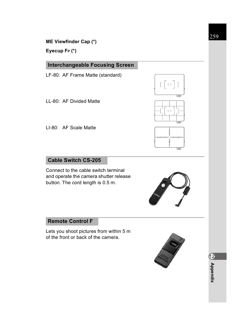 Pentax K20D User Manual | Page 260 / 286