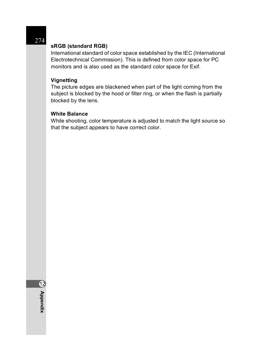 Pentax K20D User Manual | Page 275 / 286