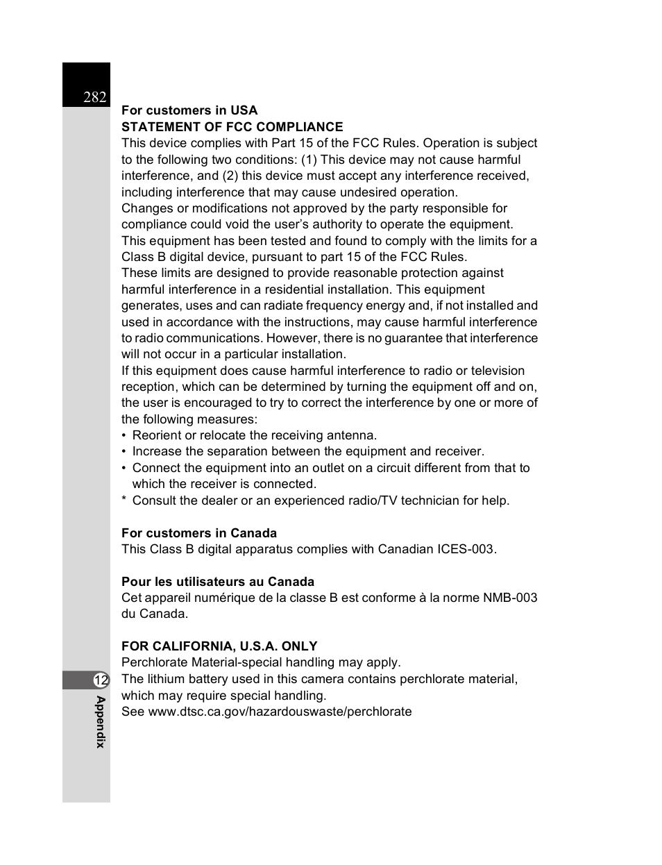 Pentax K20D User Manual | Page 283 / 286