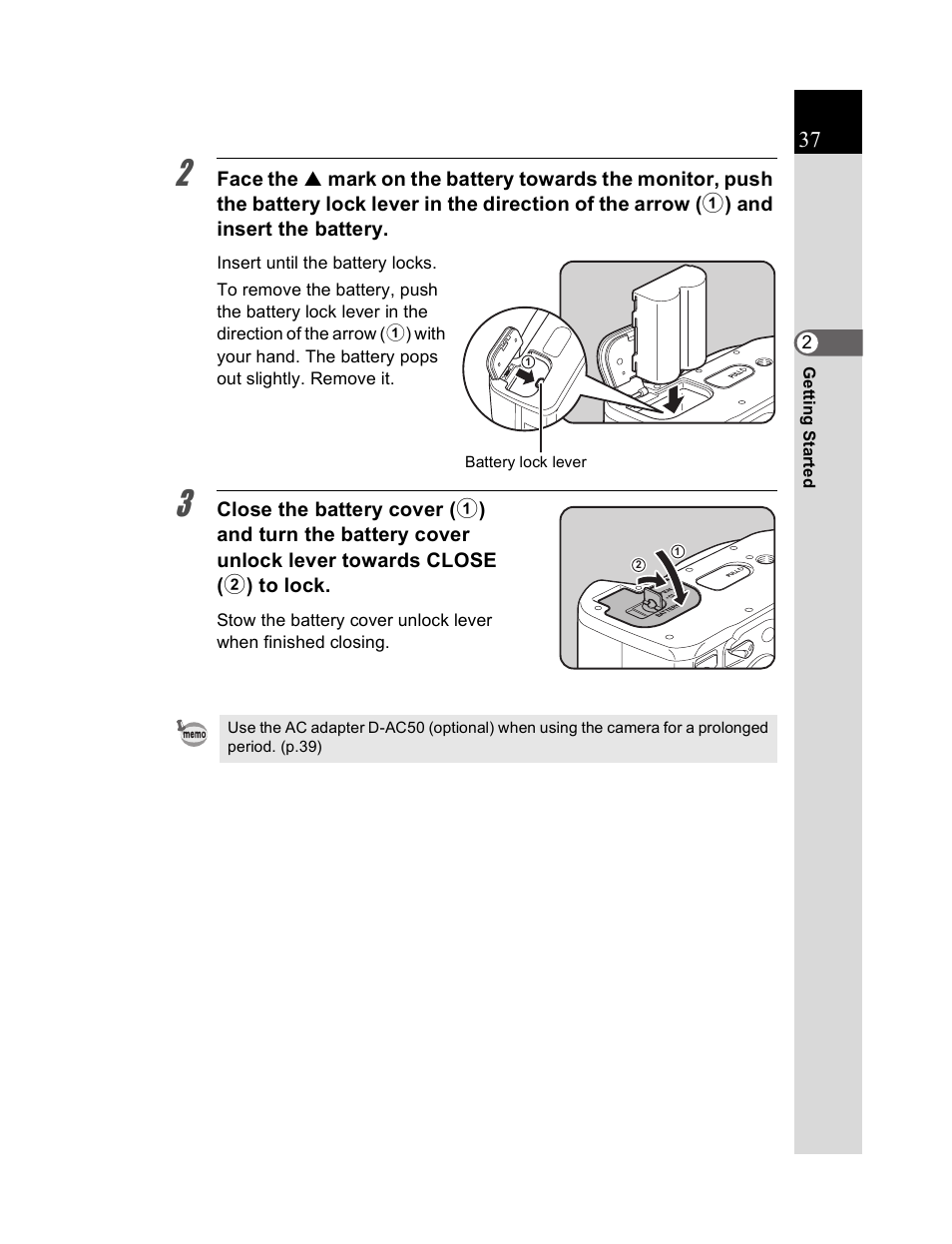 Pentax K20D User Manual | Page 38 / 286