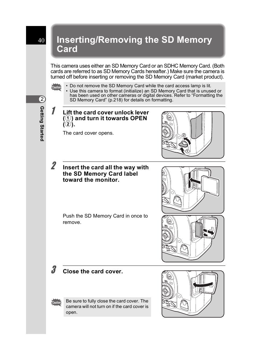 Pentax K20D User Manual | Page 41 / 286