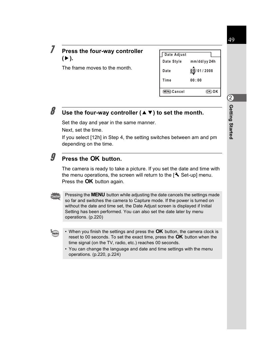 Pentax K20D User Manual | Page 50 / 286