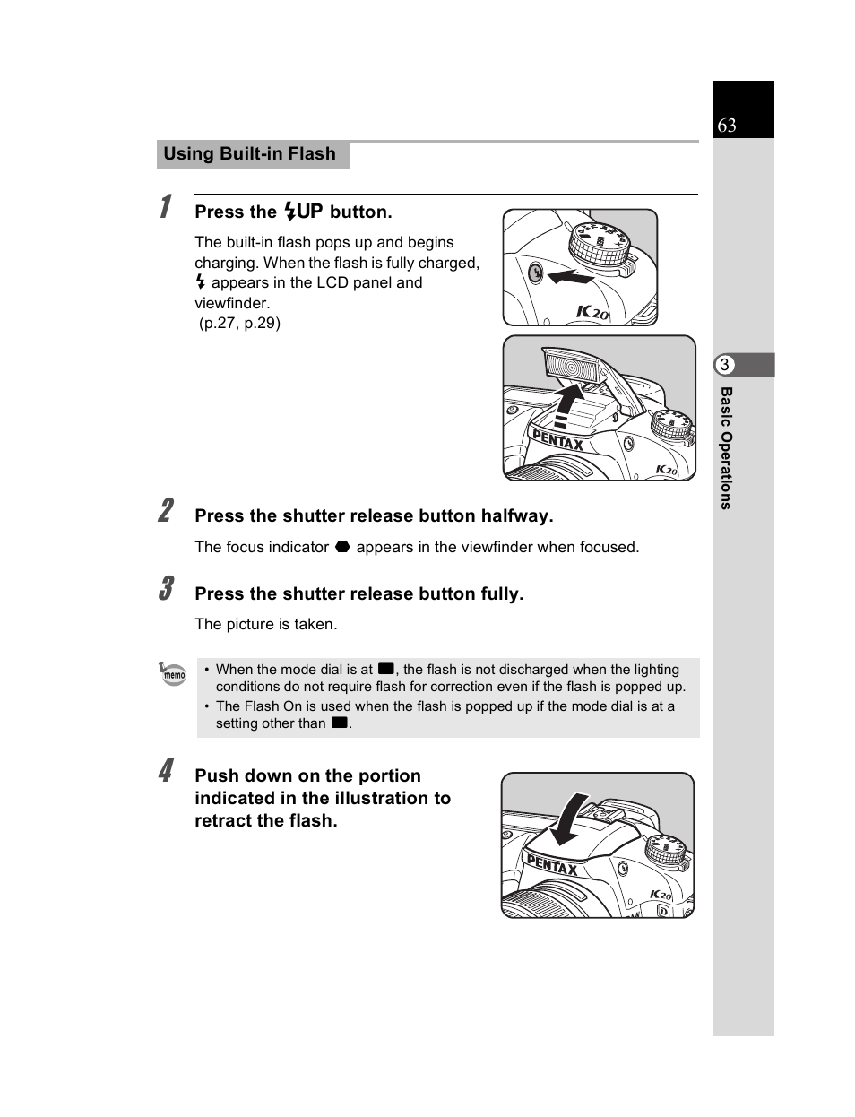 Pentax K20D User Manual | Page 64 / 286