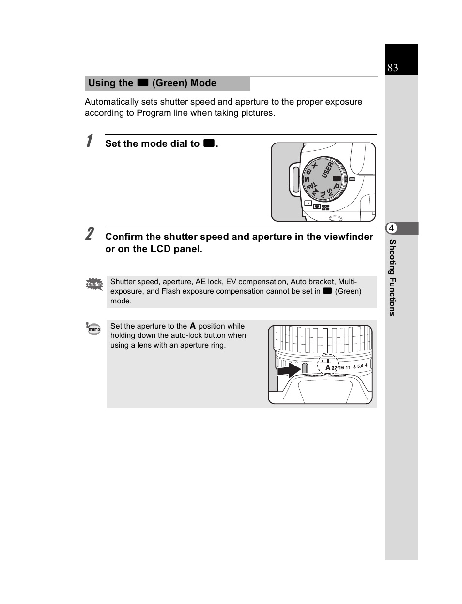 Pentax K20D User Manual | Page 84 / 286