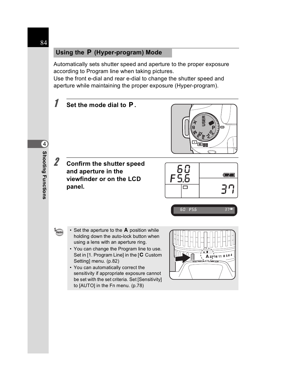 Pentax K20D User Manual | Page 85 / 286