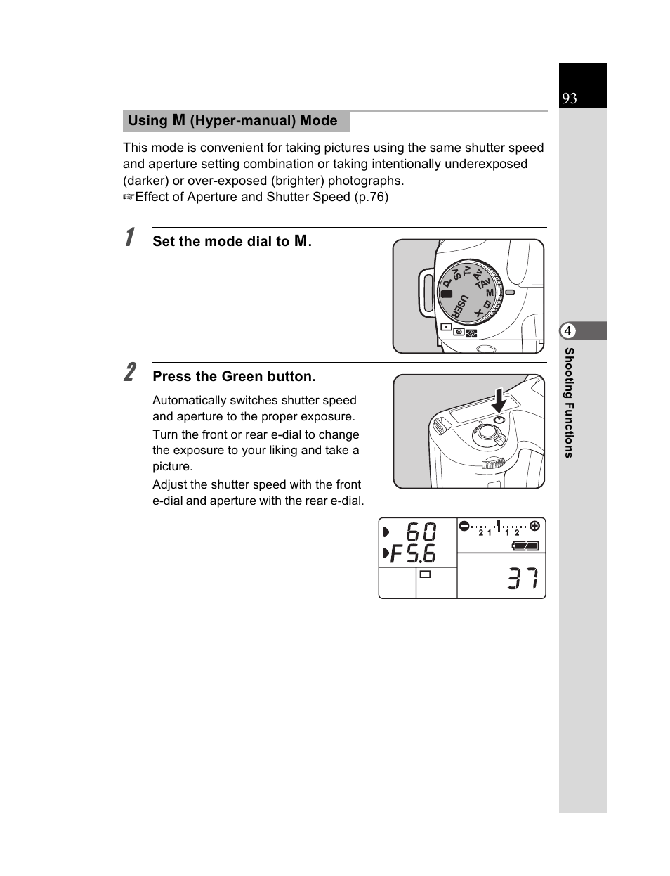 Pentax K20D User Manual | Page 94 / 286