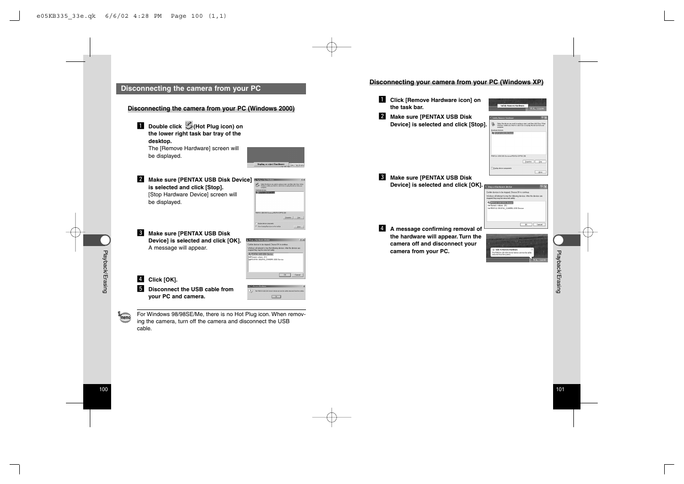 Pentax 330RS User Manual | Page 52 / 70