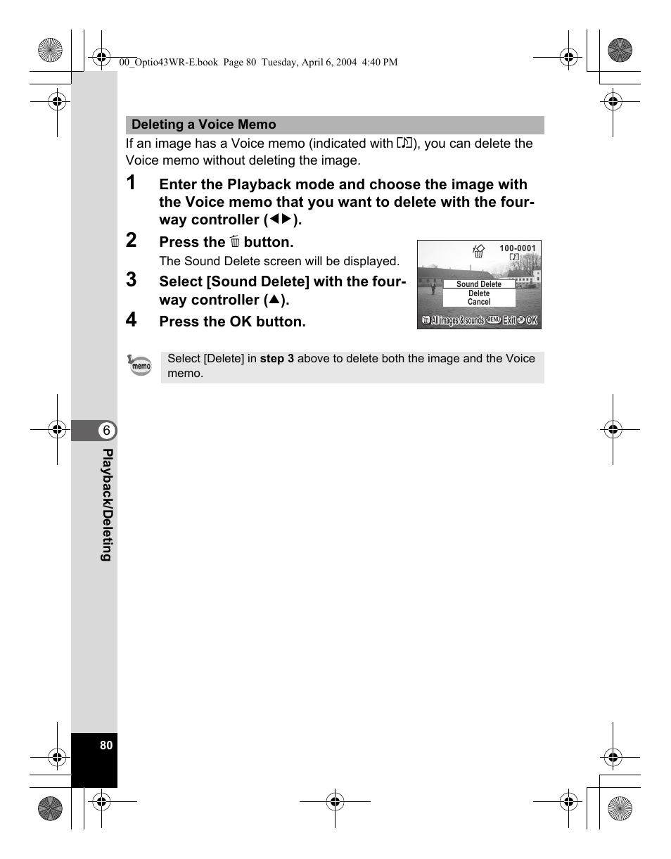 Pentax Optio Digital Camera 43WR User Manual | Page 82 / 128
