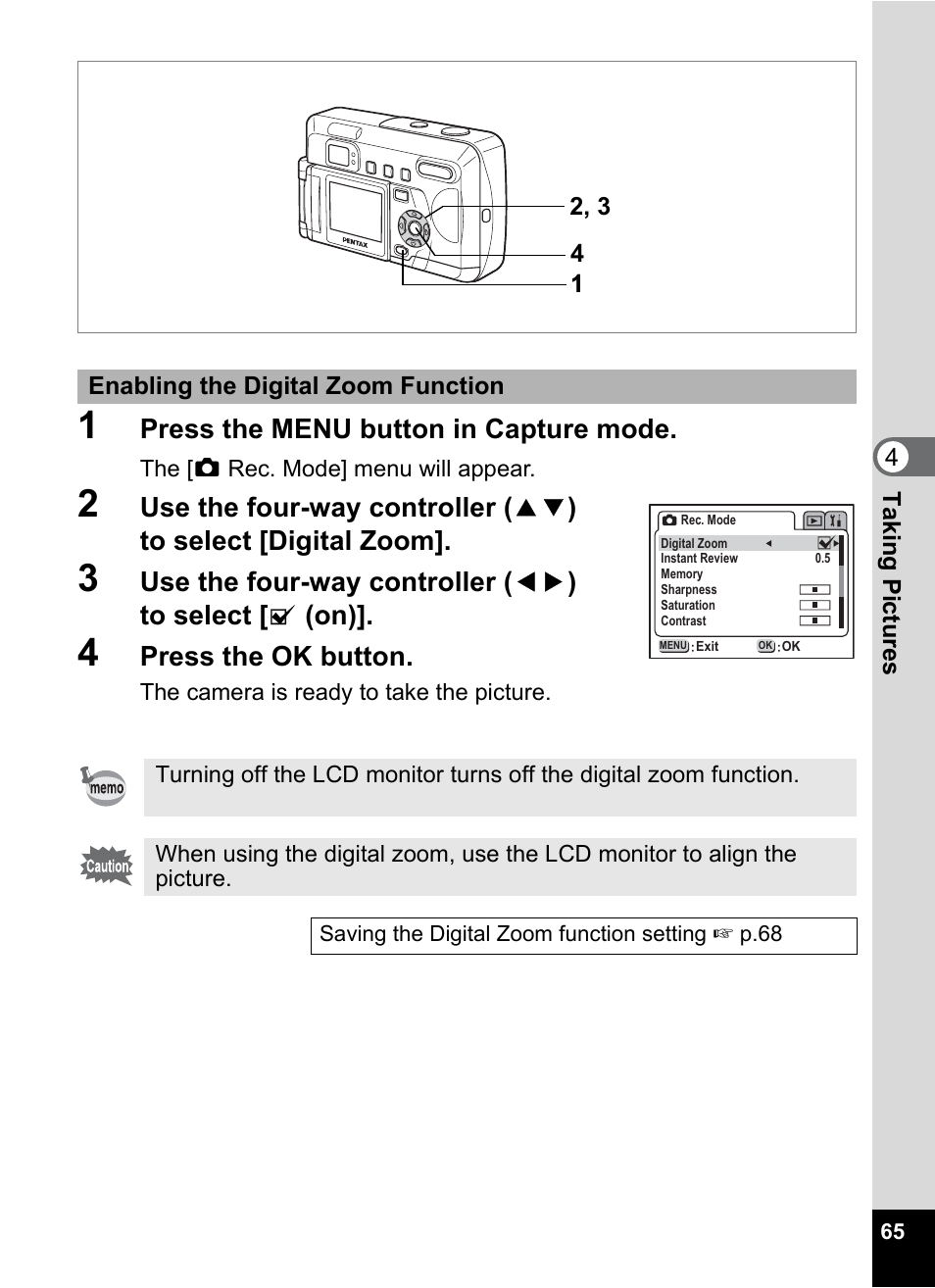 P.65 | Pentax Optio 33LF User Manual | Page 66 / 106