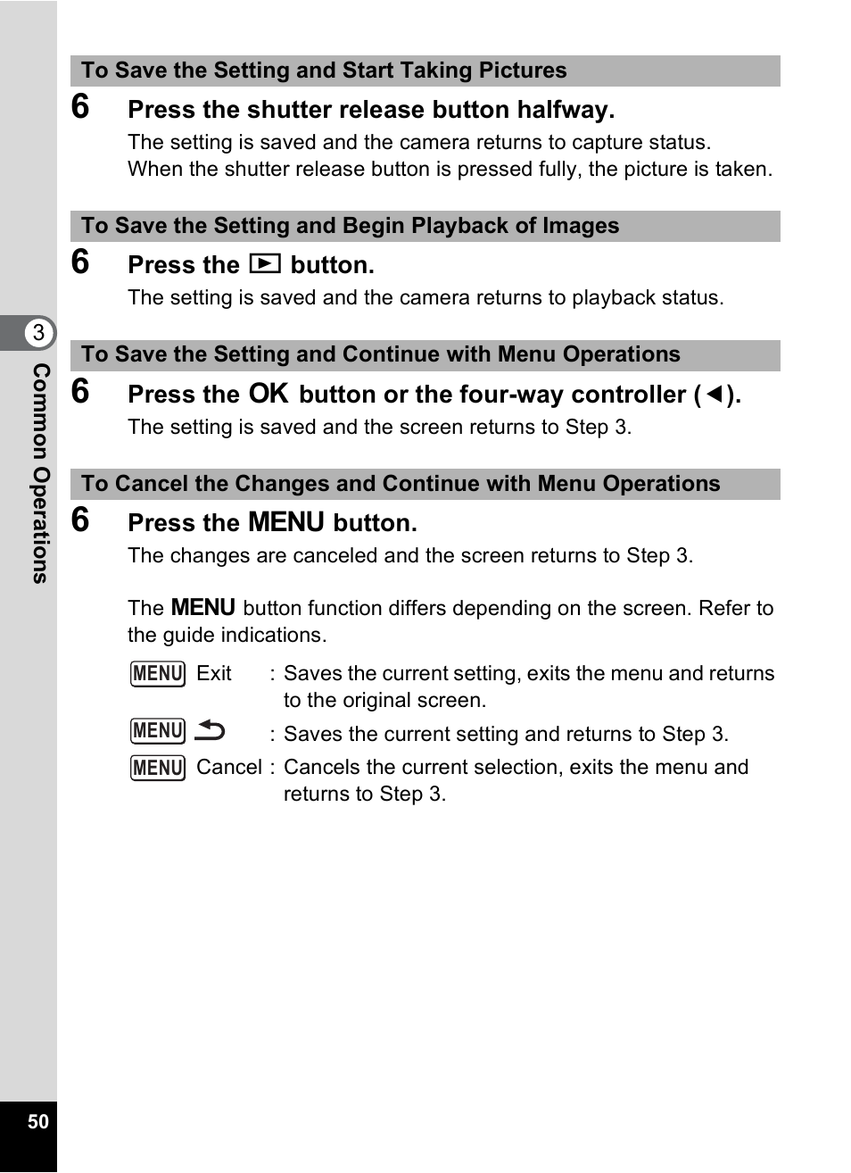 Pentax Digital Camera Optio WP User Manual | Page 52 / 188