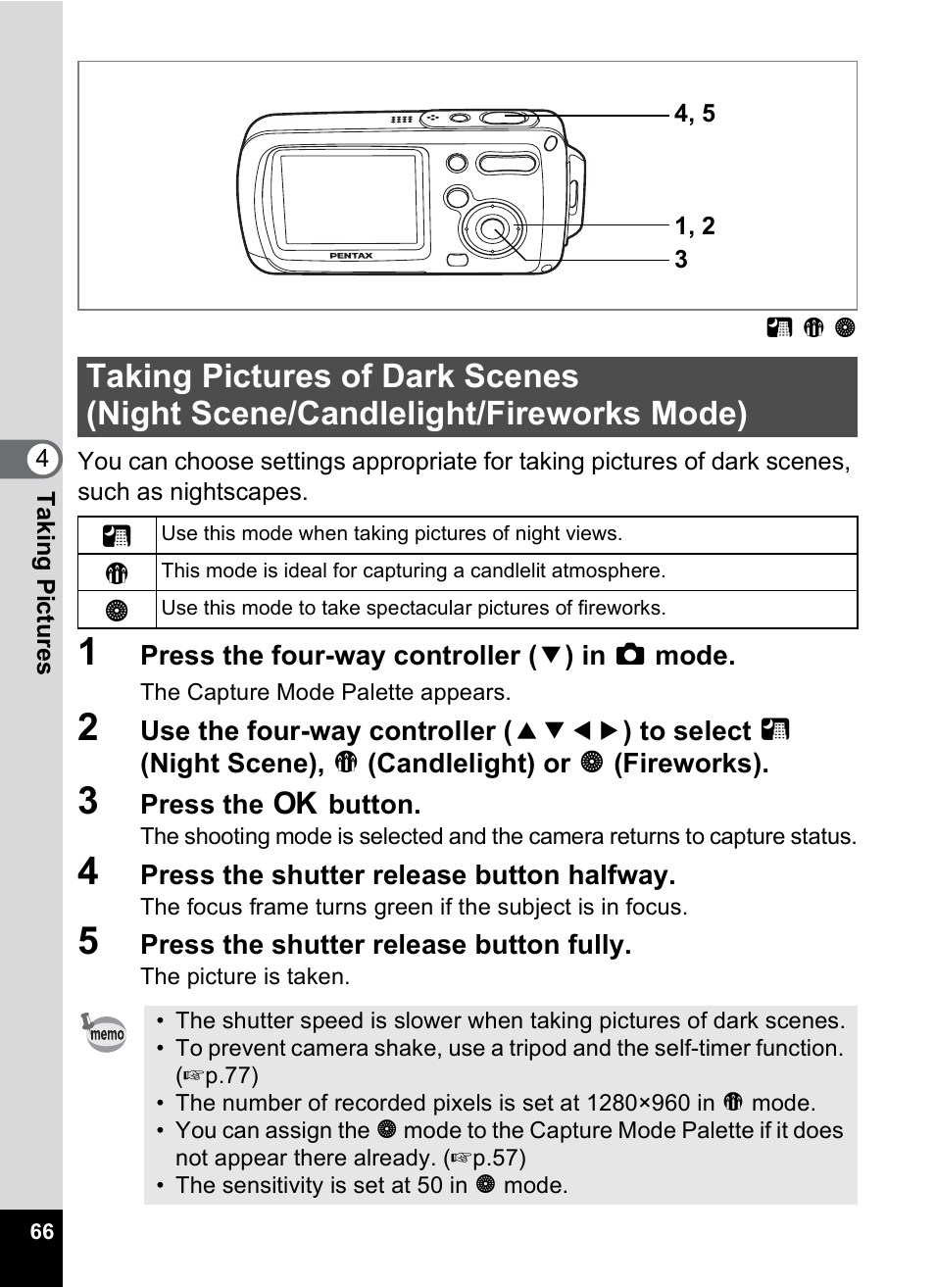 Pentax Digital Camera Optio WP User Manual | Page 68 / 188