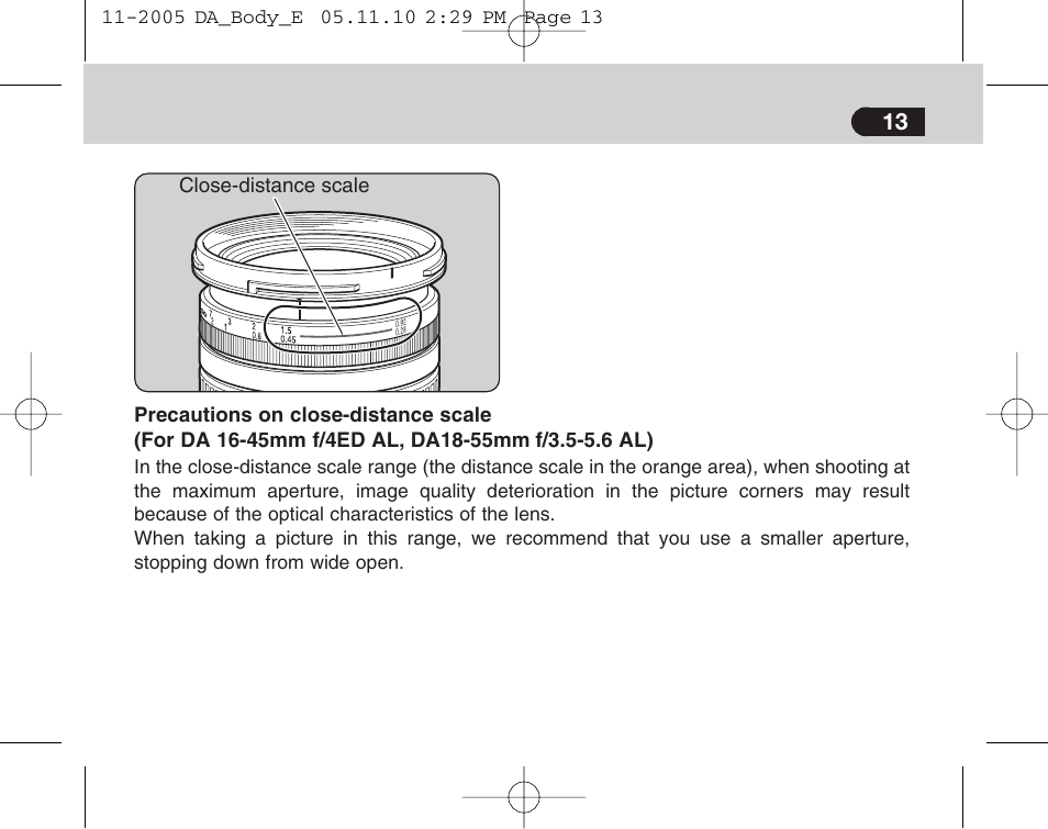 Pentax Digital Camera Lens User Manual | Page 15 / 32