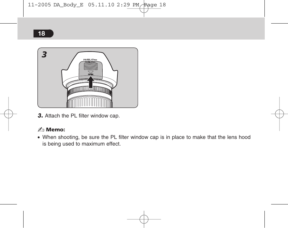 Pentax Digital Camera Lens User Manual | Page 20 / 32