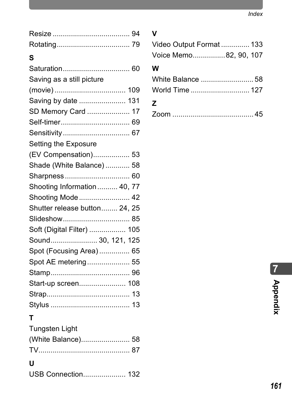 Pentax Optio T20 User Manual | Page 163 / 168