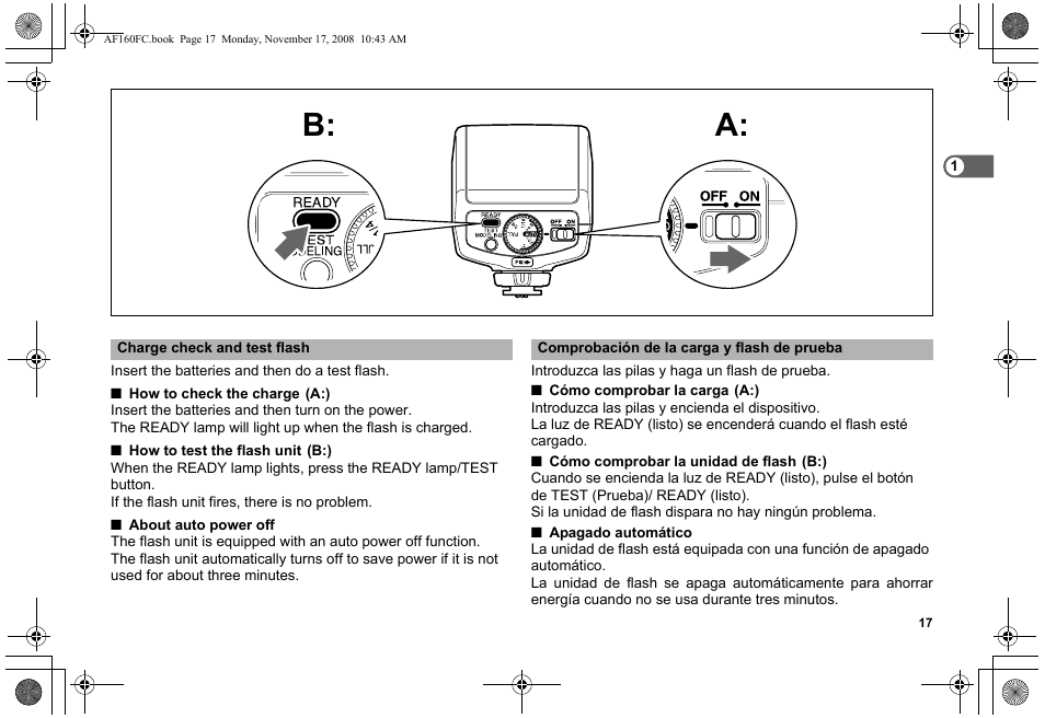 A: b | Pentax AF160FC User Manual | Page 18 / 45