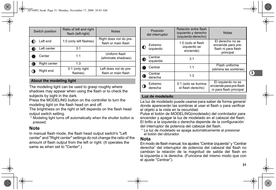 Nota | Pentax AF160FC User Manual | Page 32 / 45