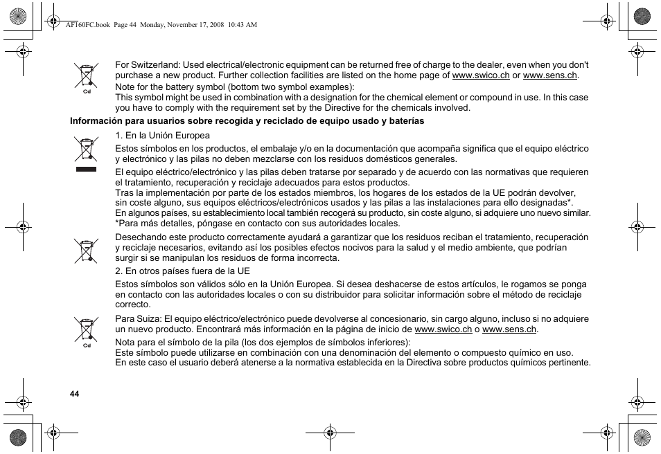 Pentax AF160FC User Manual | Page 45 / 45