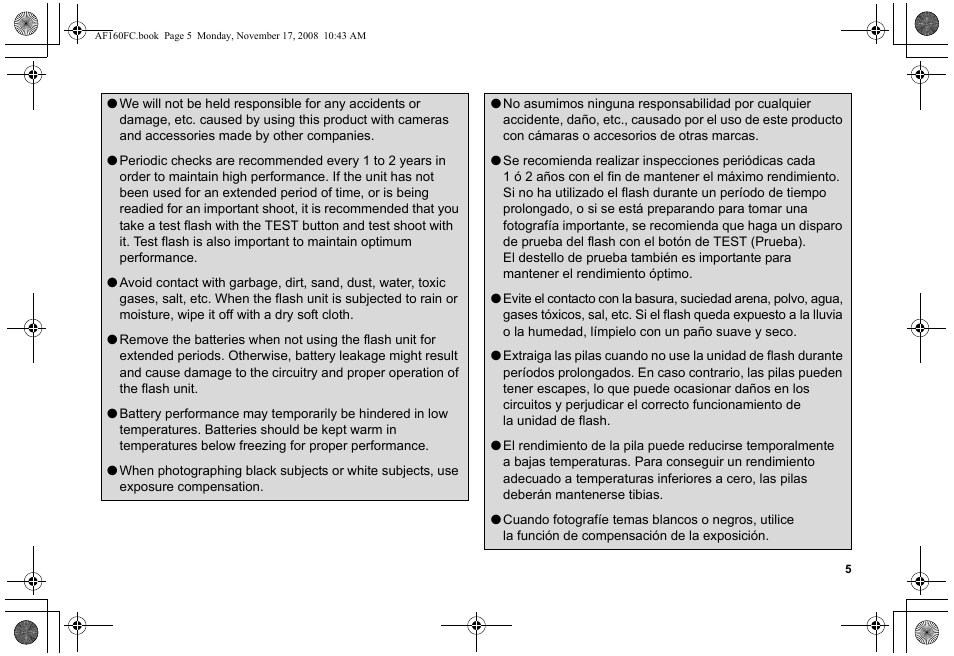 Pentax AF160FC User Manual | Page 6 / 45
