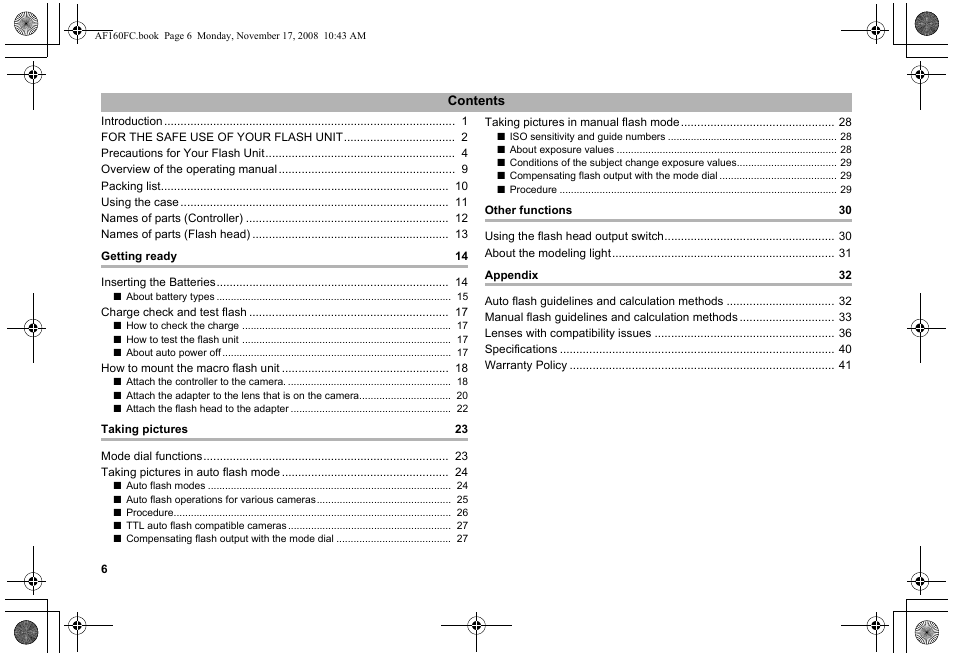 Pentax AF160FC User Manual | Page 7 / 45