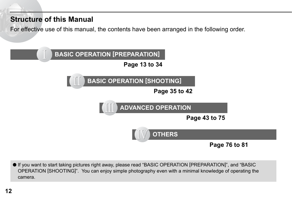 Structure of this manual | Pentax 67II User Manual | Page 14 / 84