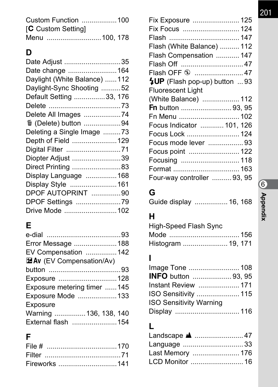 Pentax DS2 User Manual | Page 203 / 212