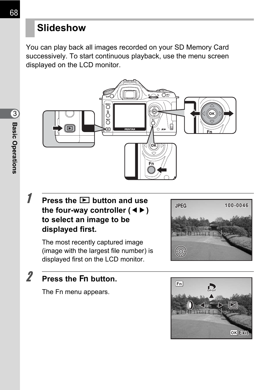 Slideshow | Pentax DS2 User Manual | Page 70 / 212