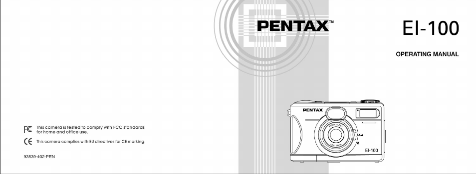 Pentax EL-100 User Manual | 28 pages