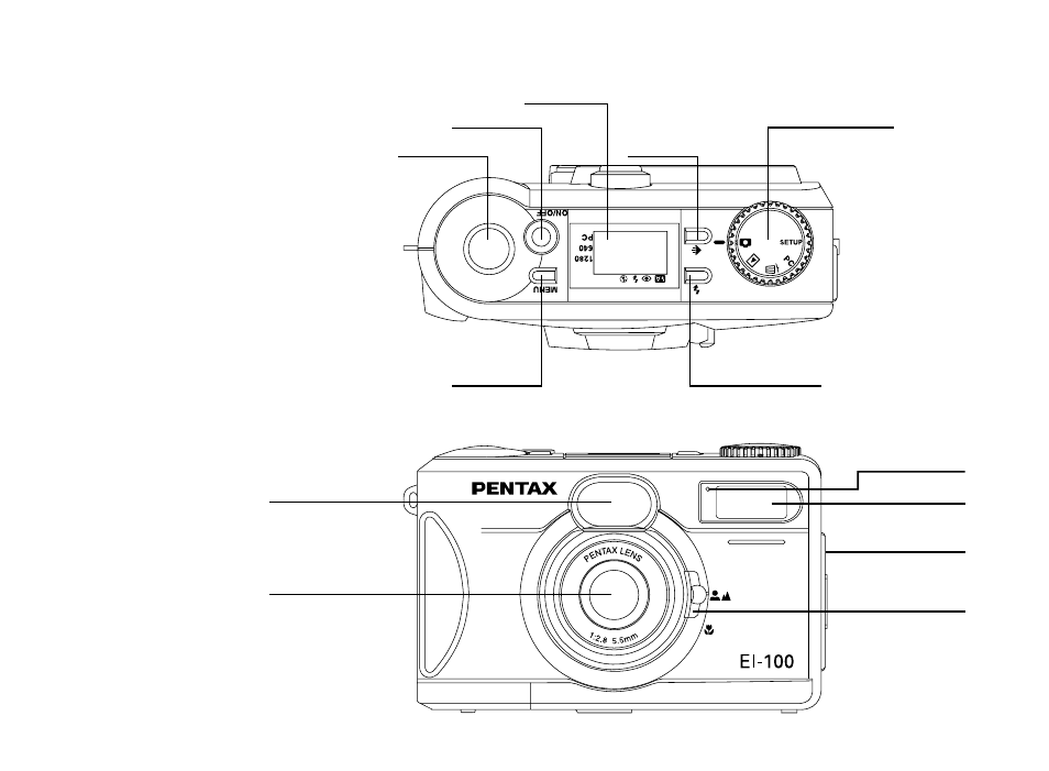 Identifying the parts | Pentax EL-100 User Manual | Page 4 / 28