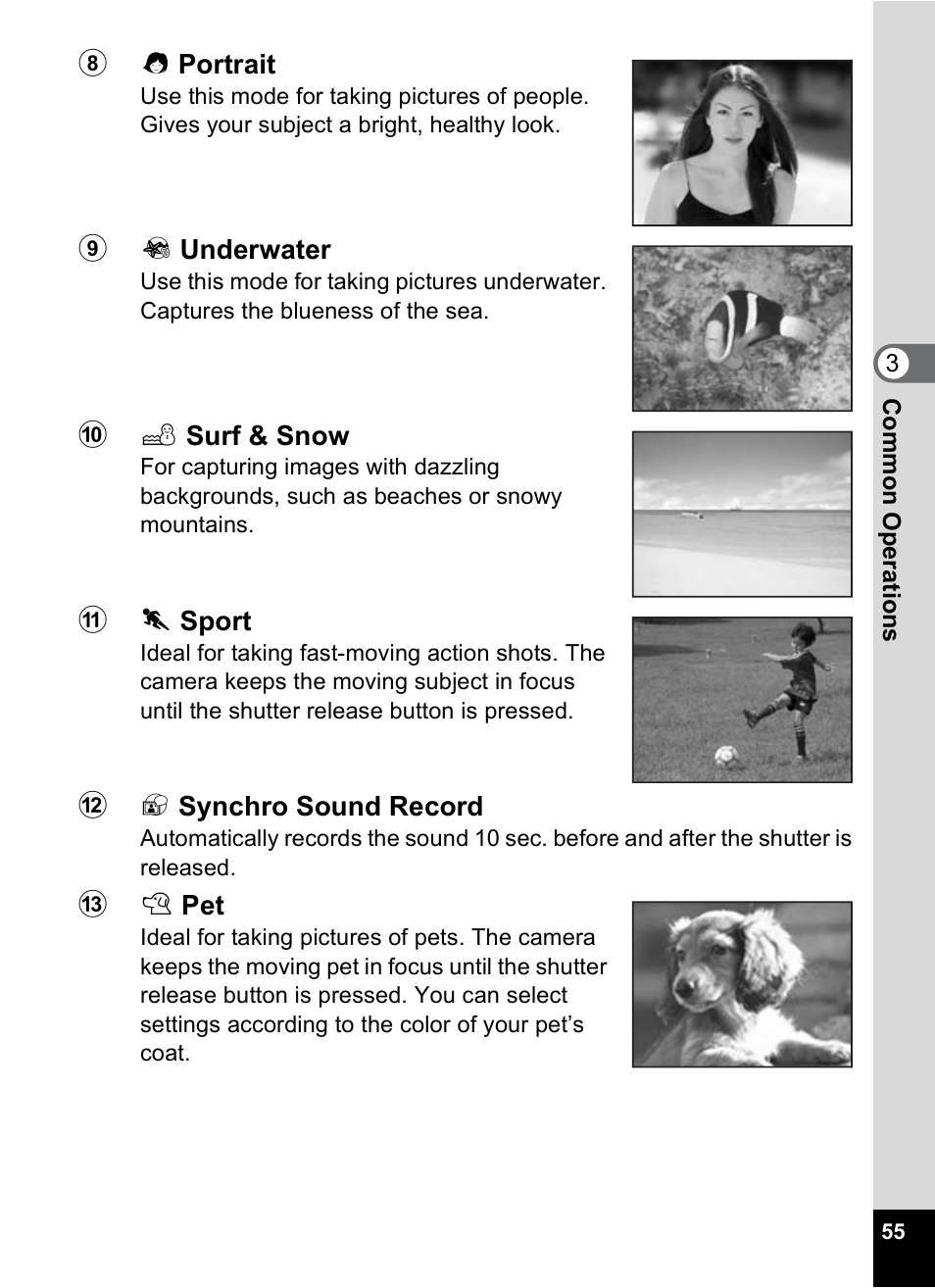 Pentax OptioWP User Manual | Page 57 / 188