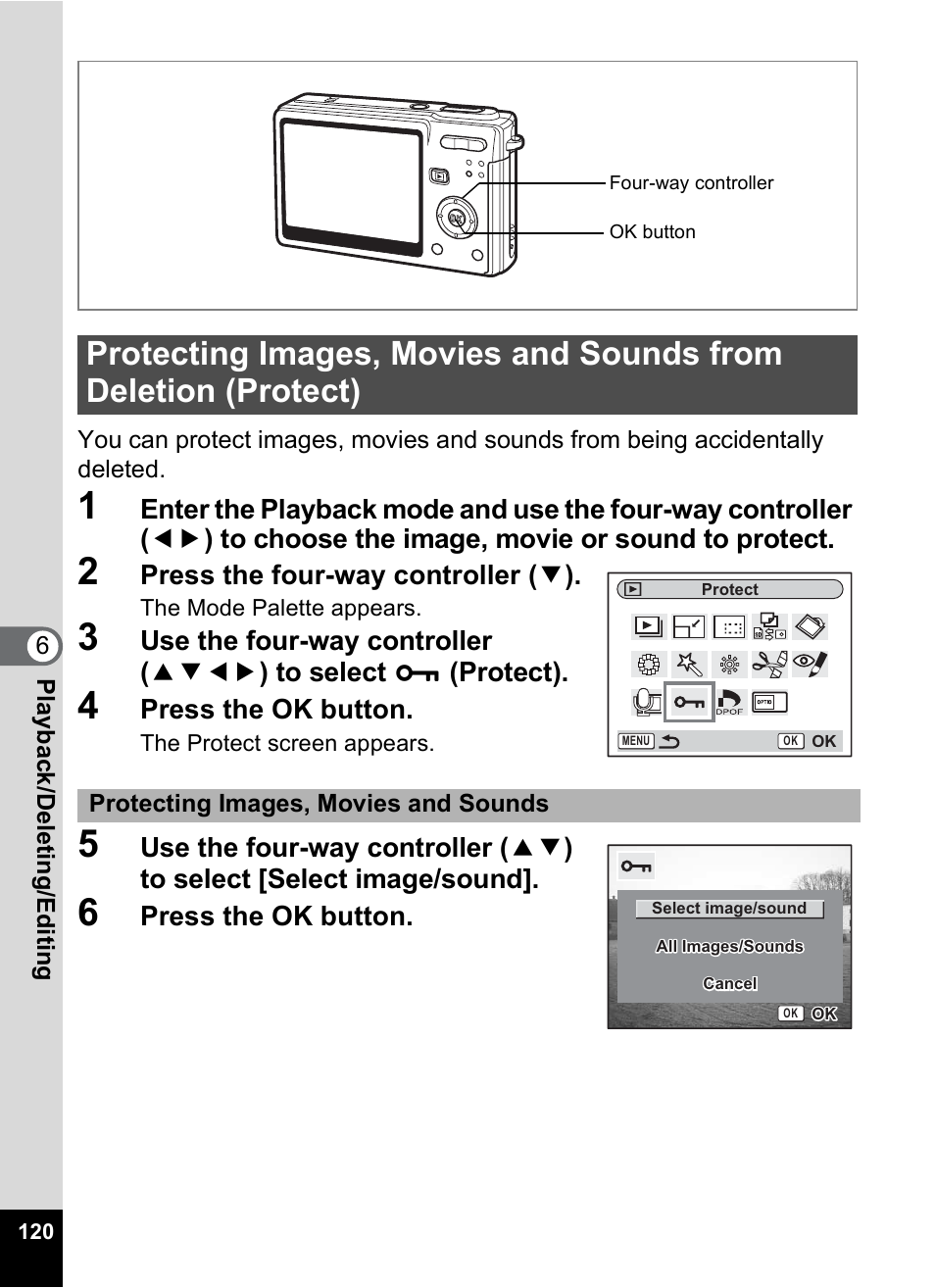 P.120 | Pentax Optio S6 User Manual | Page 122 / 187