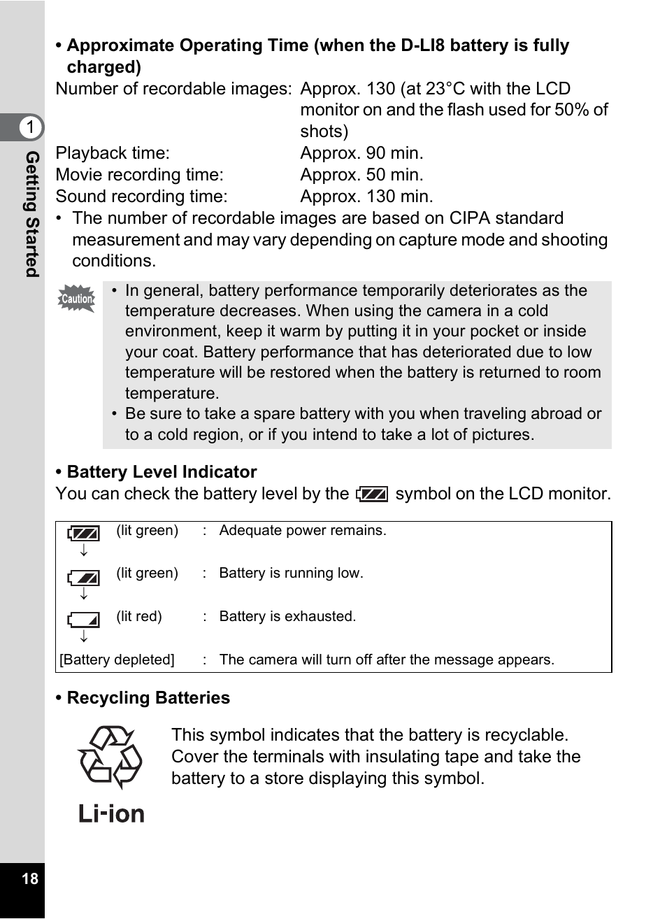 Pentax Optio S6 User Manual | Page 20 / 187