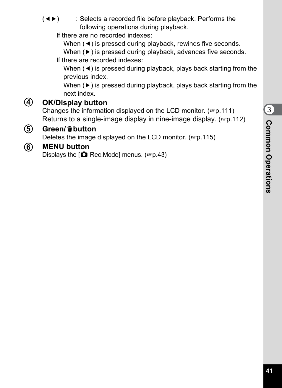 Pentax Optio S6 User Manual | Page 43 / 187