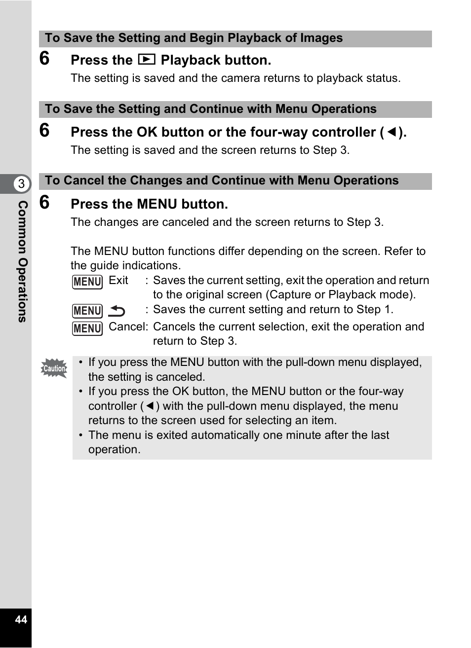 Pentax Optio S6 User Manual | Page 46 / 187